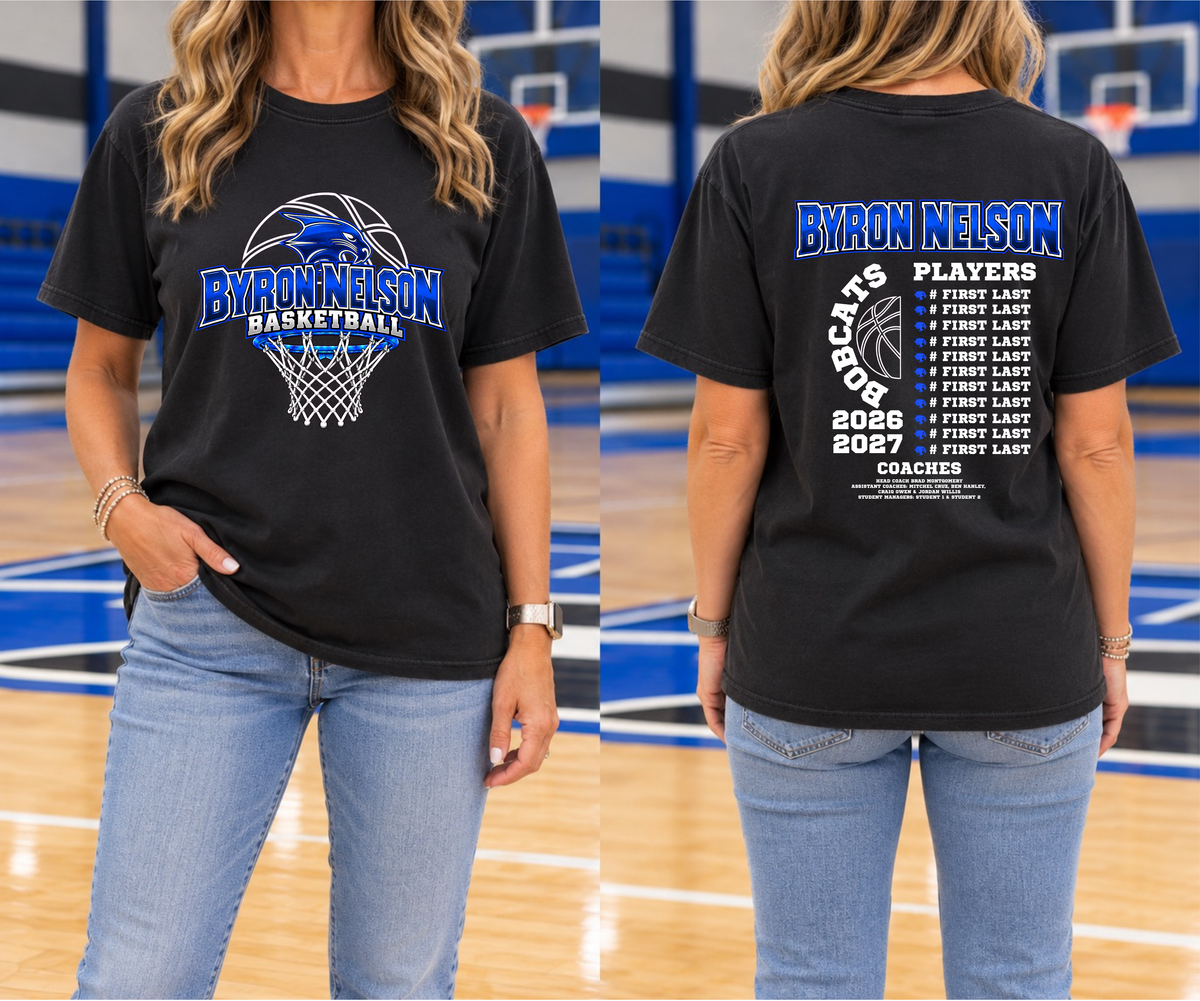 BNHS Basketball - Adult Comfort Colors Short Sleeve Tee