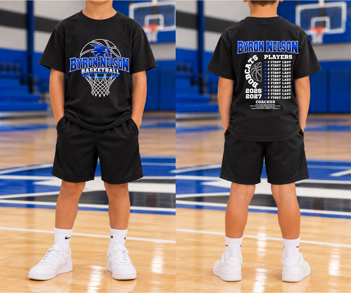 BNHS Basketball - Youth Comfort Colors Short Sleeve Tee