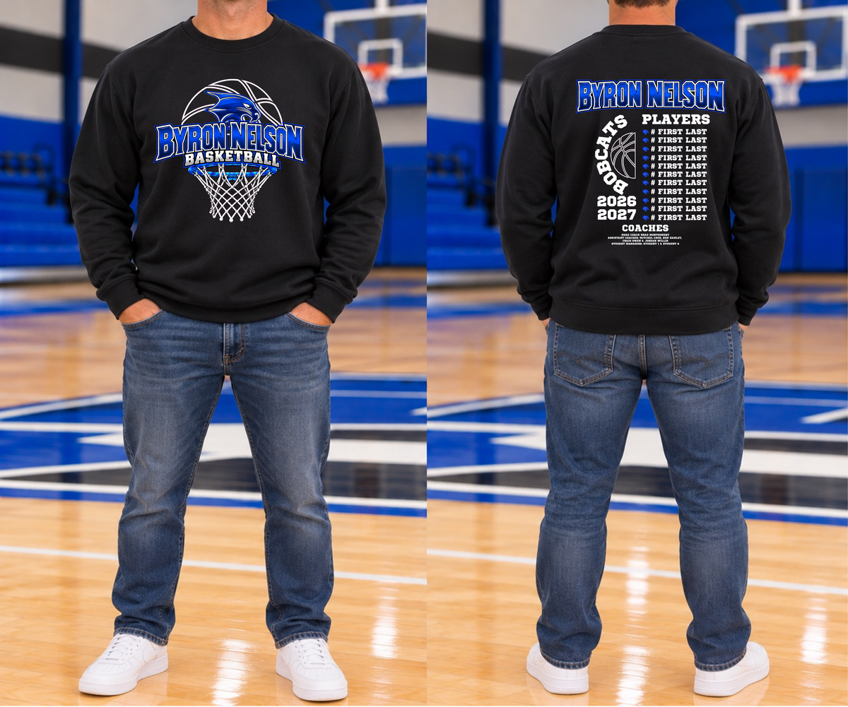BNHS Basketball - Adult Port & Company Crewneck Sweatshirt