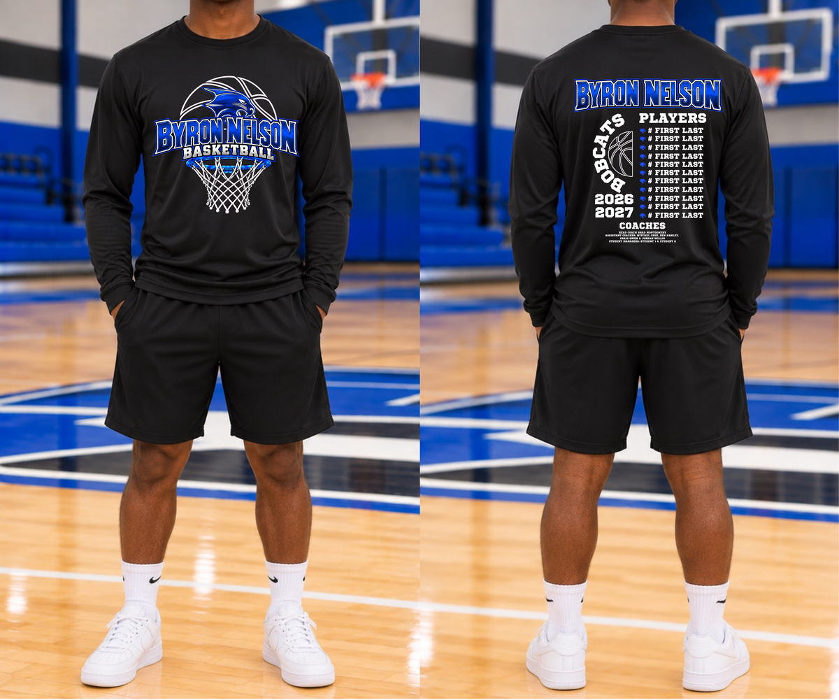 BNHS Basketball - Adult Sport-Tek Performance Long Sleeve Tee