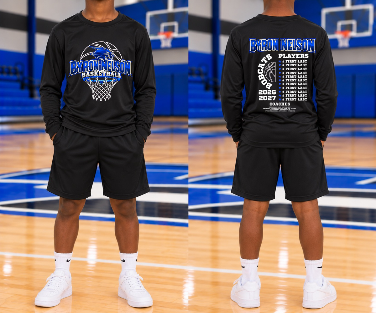 BNHS Basketball - Youth Sport-Tek Performance Long Sleeve Tee