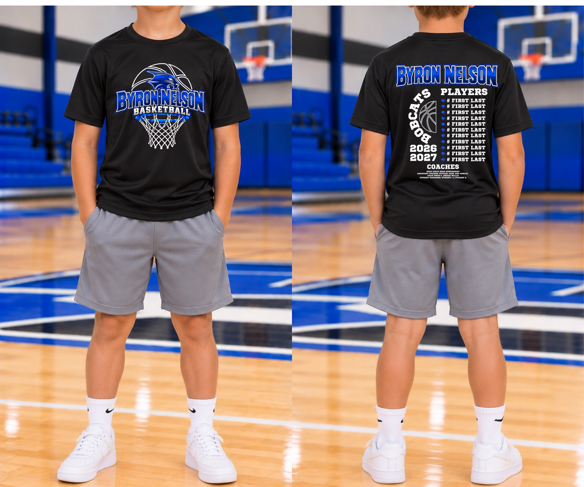 BNHS Basketball - Youth Sport-Tek Performance Short Sleeve Tee